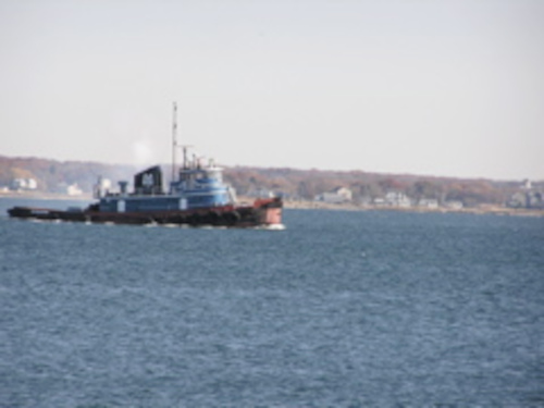 Boat on water.