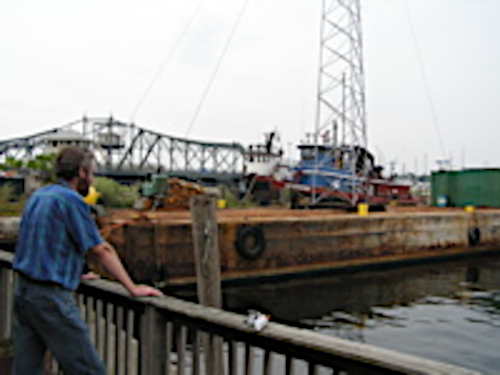 Tugboat in port